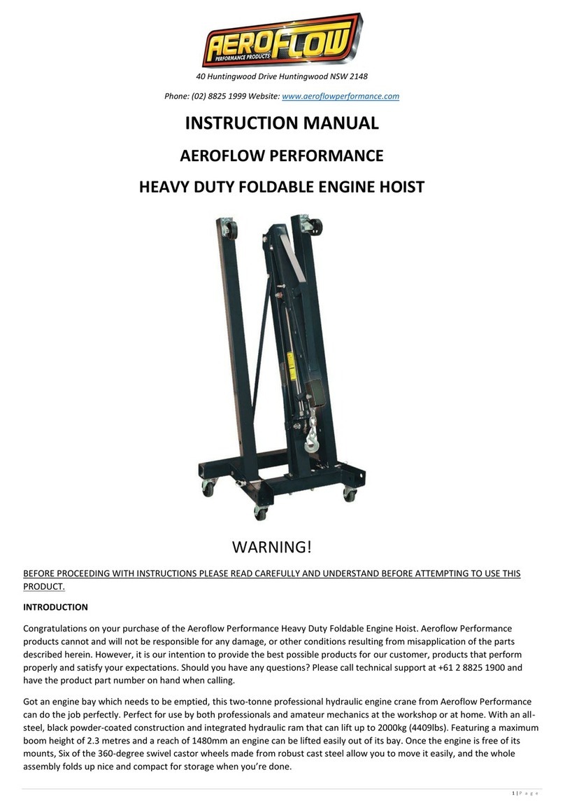 AeroFlow PERFORMANCE instruction manual