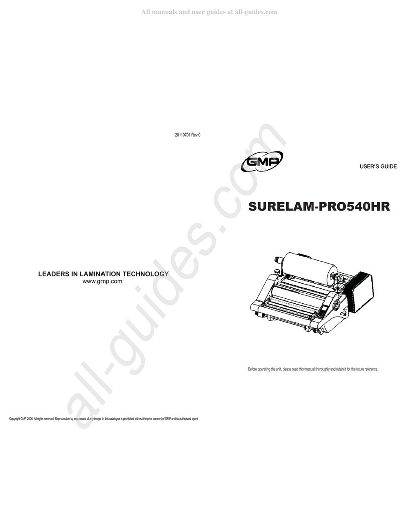 GMP SURELAM-PRO540HR user guide