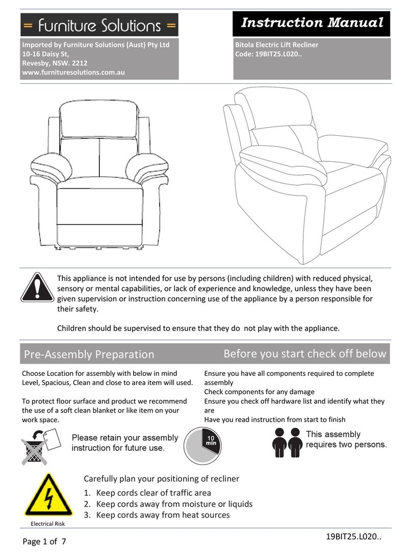 Furniture Solutions 19BIT25.L020 Series User manual
