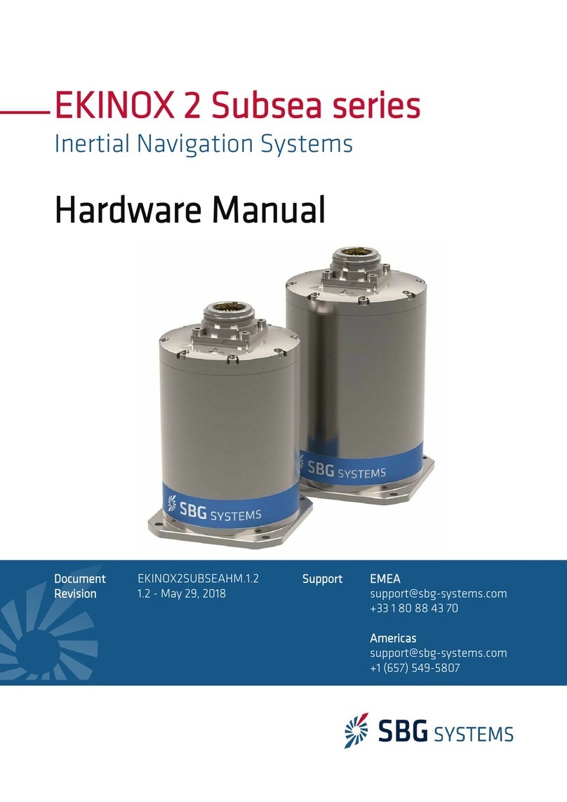 SBG Systems EKINOX 2 Subsea Series Hardware manual