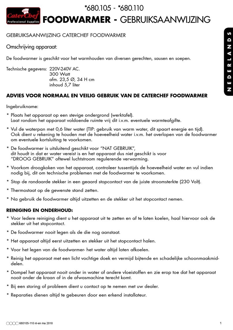 Cater Chef 680.105 User manual
