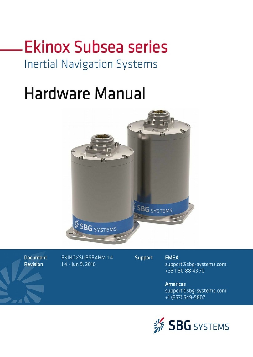 SBG Systems Exinox Subsea Series Hardware manual SBG Systems Exinox Subsea Series Hardware manual