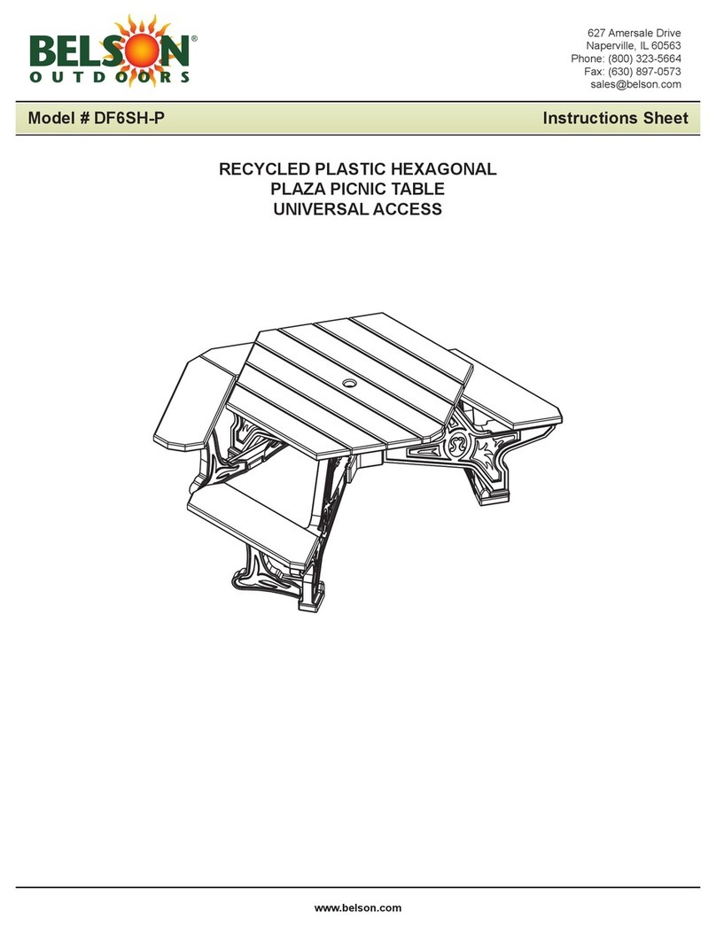 Belson Outdoors DF6SH-P instruction sheet