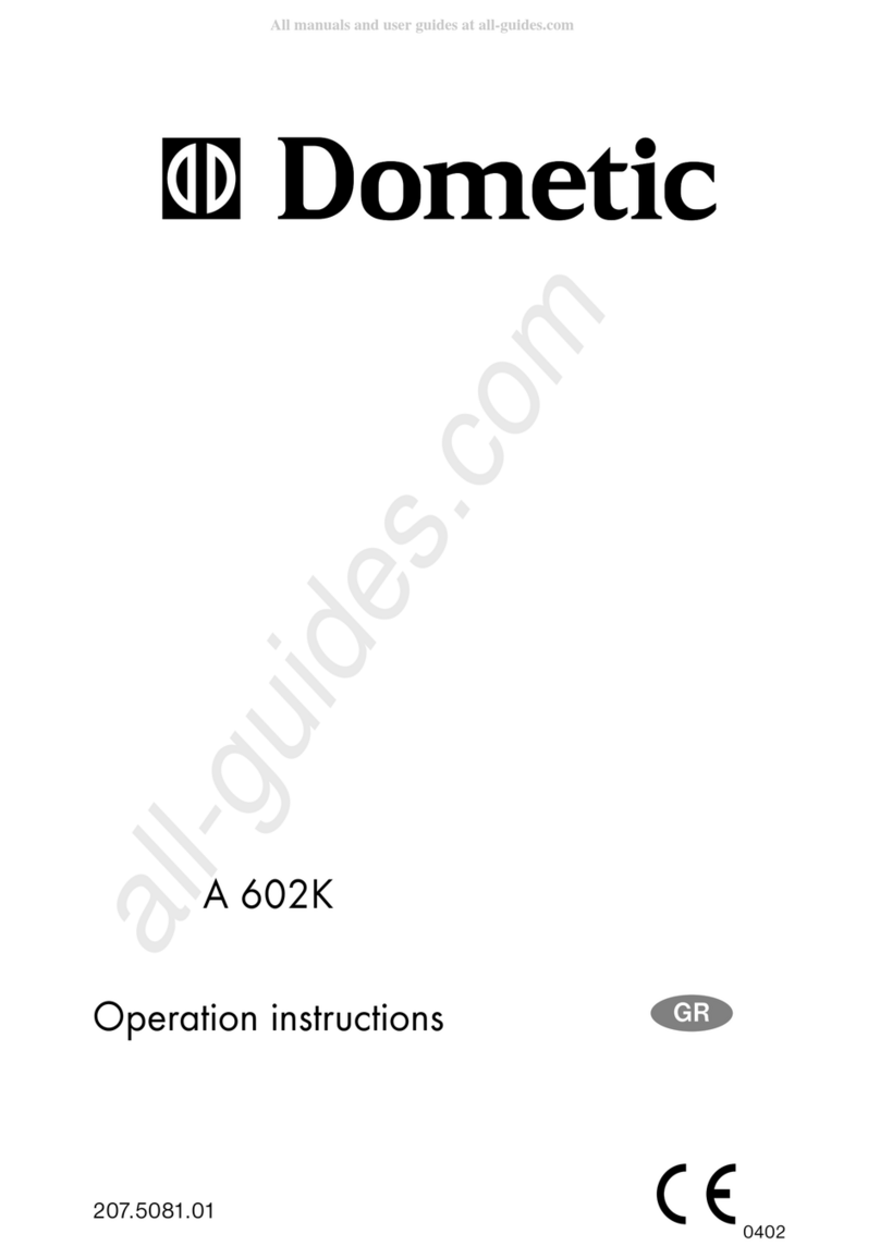 Dometic A 602K User manual