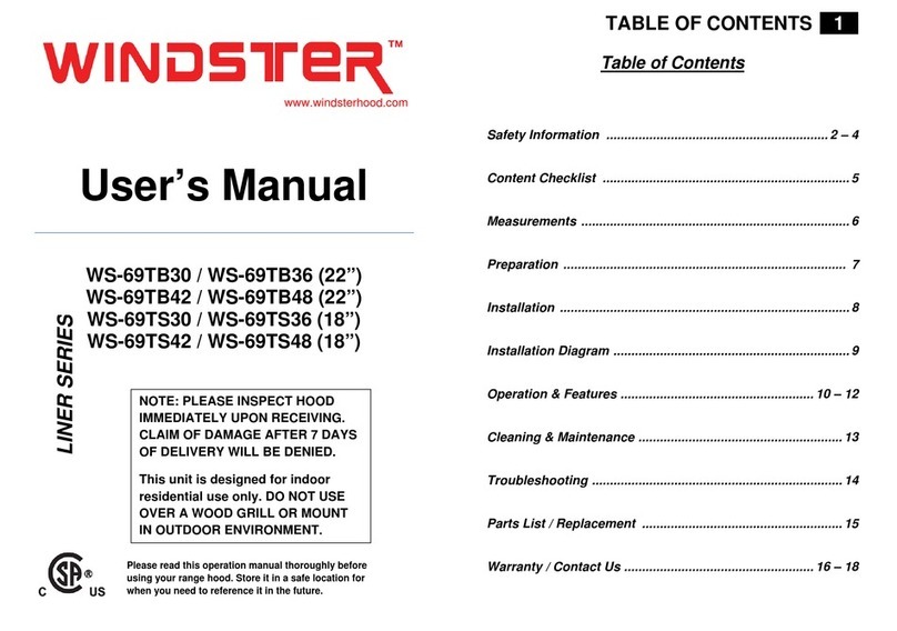 Windster LINER WS-69TB30 User manual Windster LINER WS-69TB30 User manual