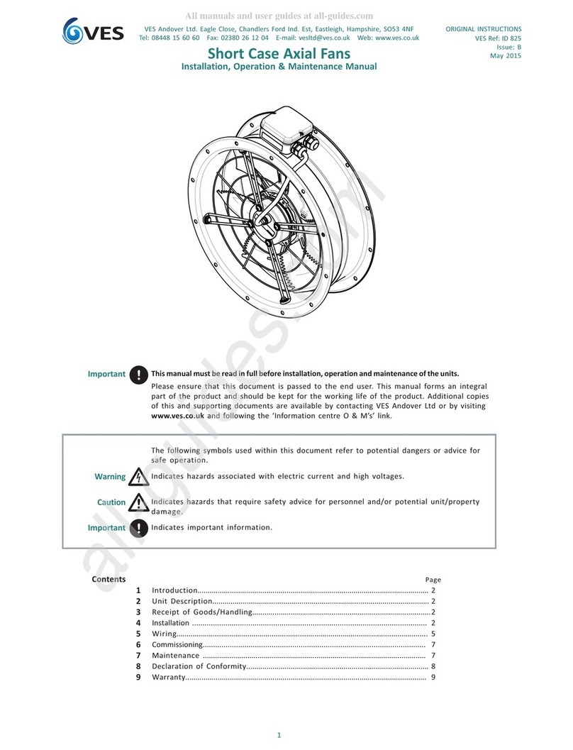 VES AX315/4-1 Installation, operation & maintenance manual VES AX315/4-1 Installation, operation & maintenance manual