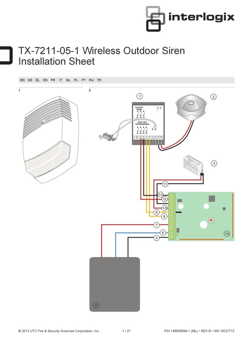 Interlogix TX-7211-05-1 Assembly instructions