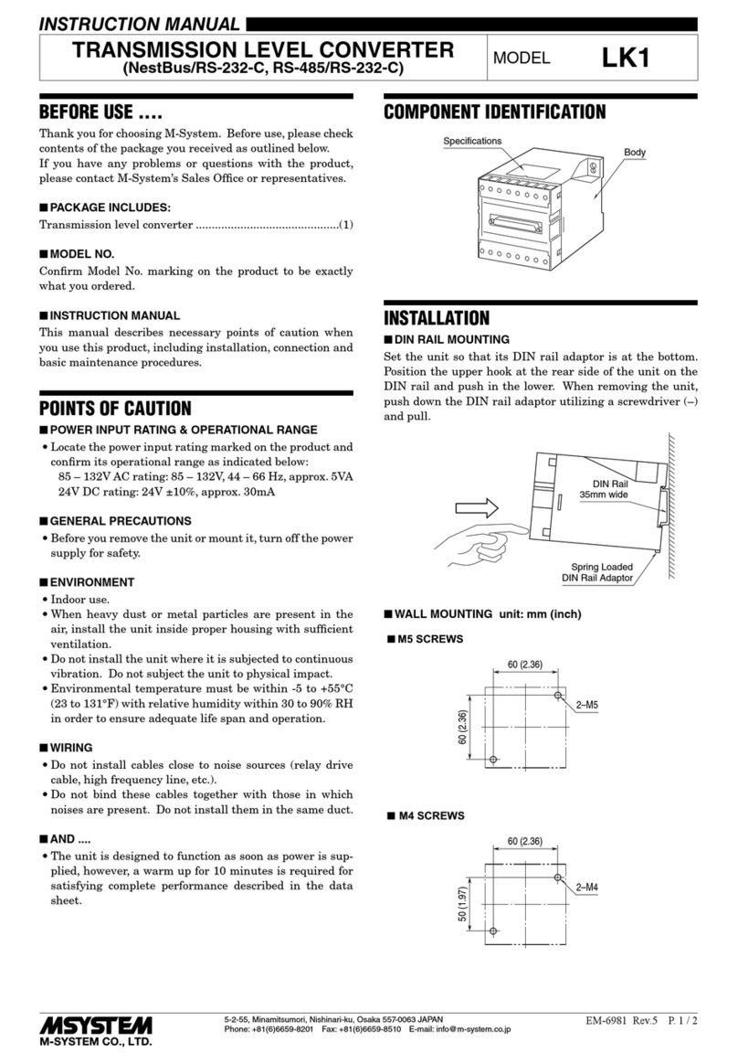M-system LK1 quick start guide