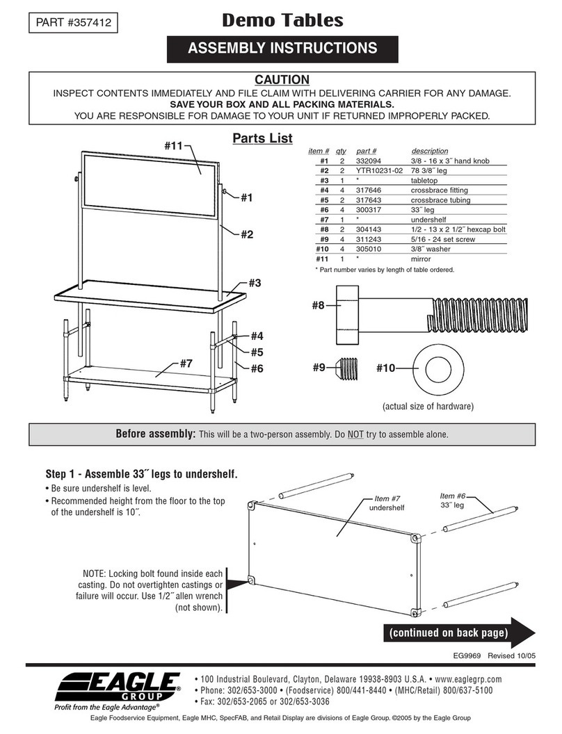 Eagle Group 357412 User manual Eagle Group 357412 User manual