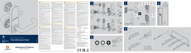 Allegion Simons Voss Scandinavian Oval User manual