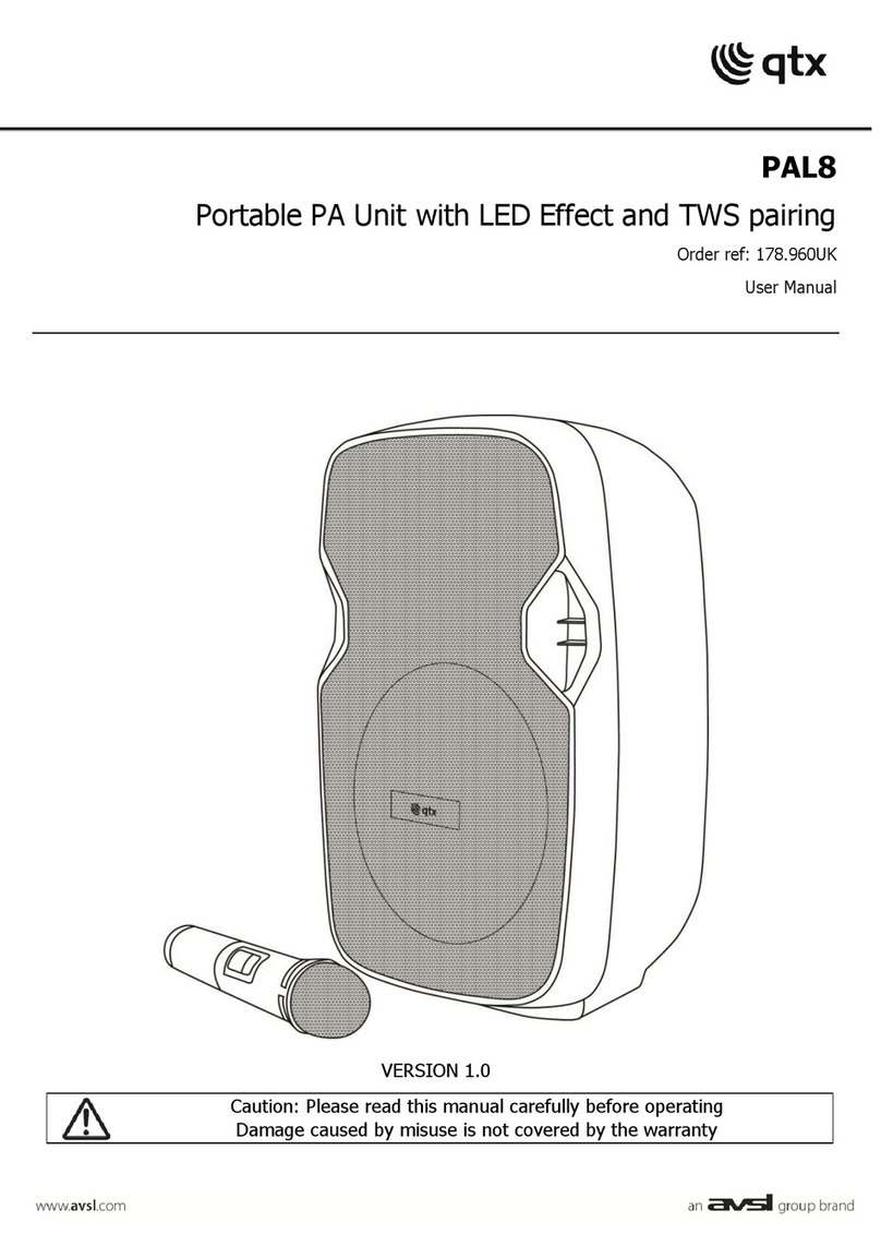 Avsl Qtx PAL8 user manual
