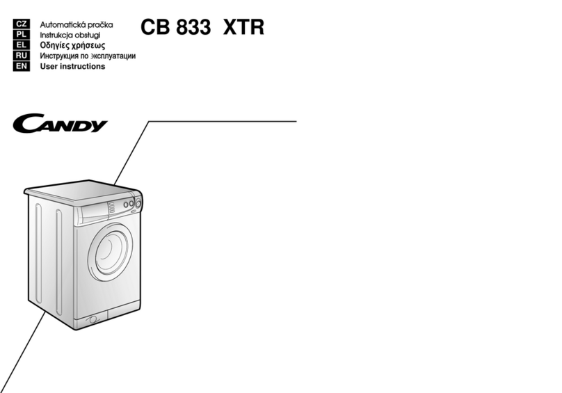 Candy CB 833 XTR User instructions