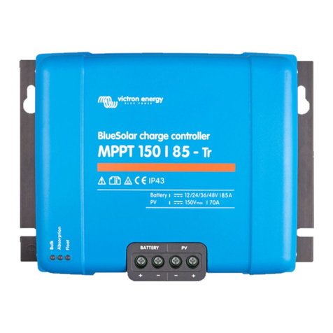 Victron energy BlueSolar MPPT 150/85 User manual Victron energy BlueSolar MPPT 150/85 User manual