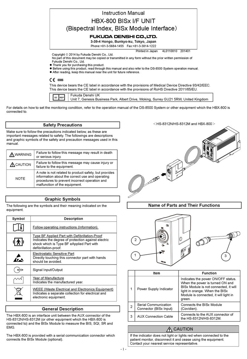 Fukuda Denshi HBX-800 BIS Series instruction manual