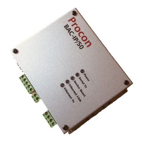 Mitsubishi Electric Procon BAC-IP50 User manual