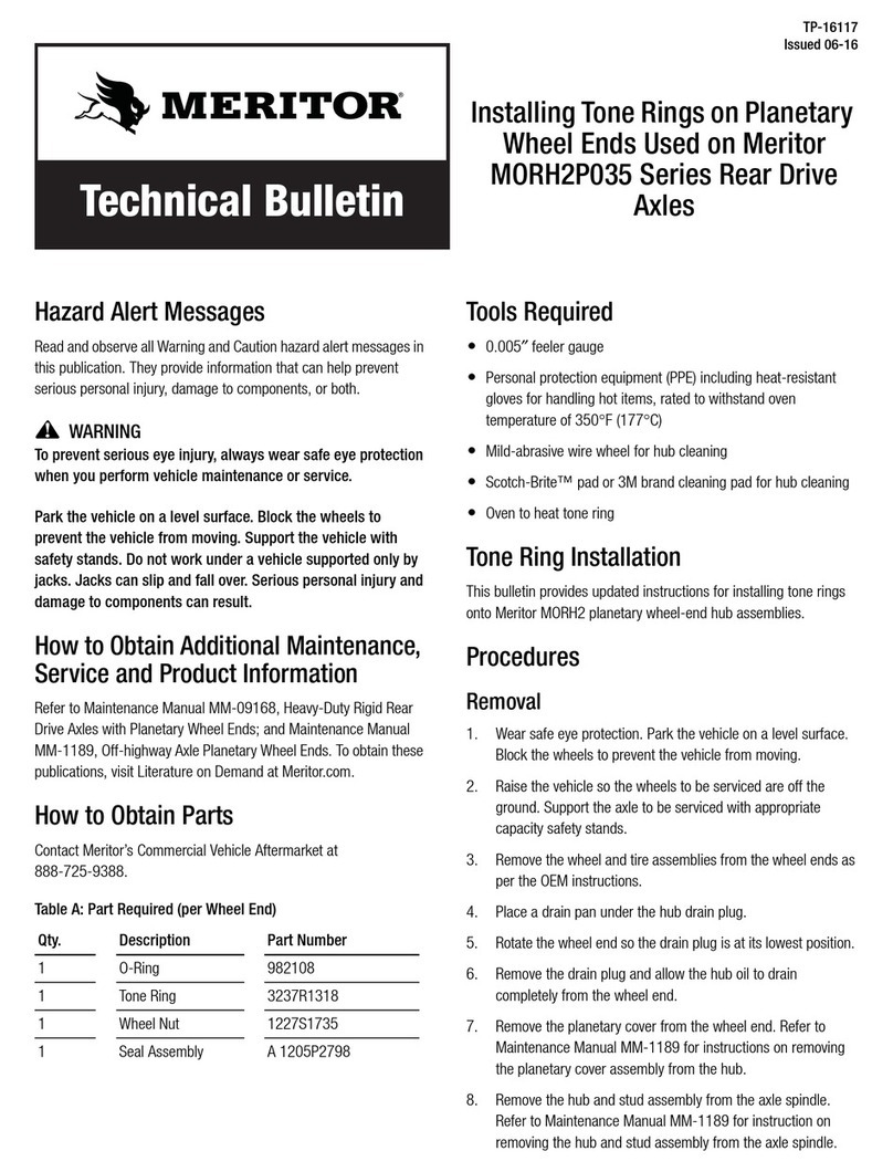 Meritor MORH2P035 Series quick start guide Meritor MORH2P035 Series quick start guide