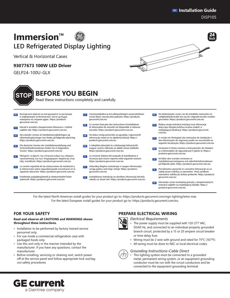 Daintree GE current Immersion GELP24-100U-GLX installation guide