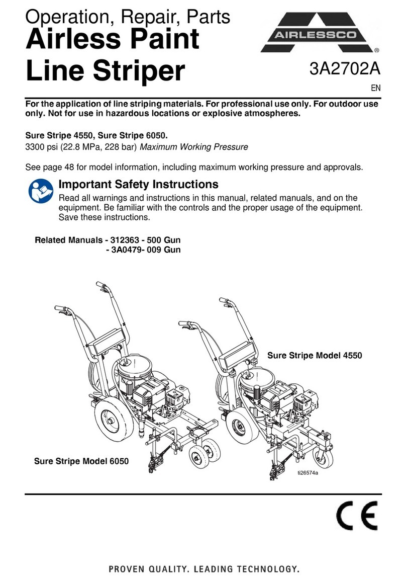 AIRLESSCO Sure Stripe 4550 Operation - repair - parts