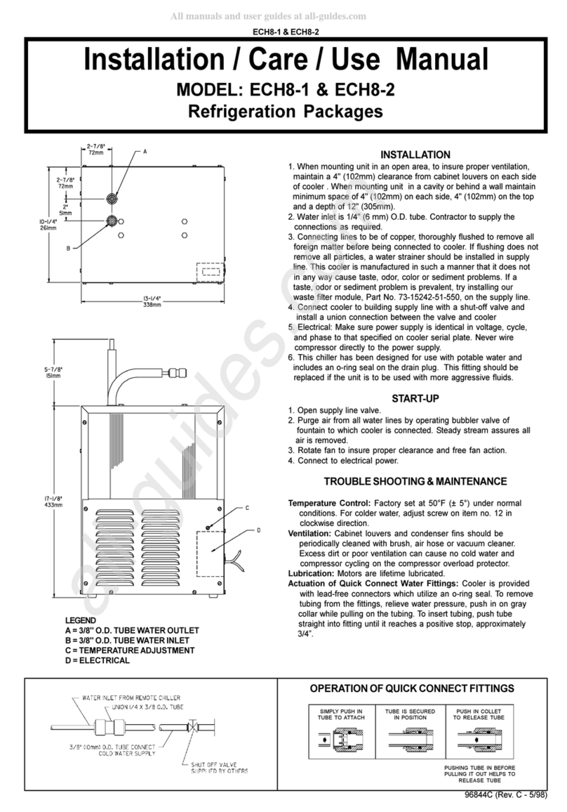 Elkay ECH8-1 Installation manual