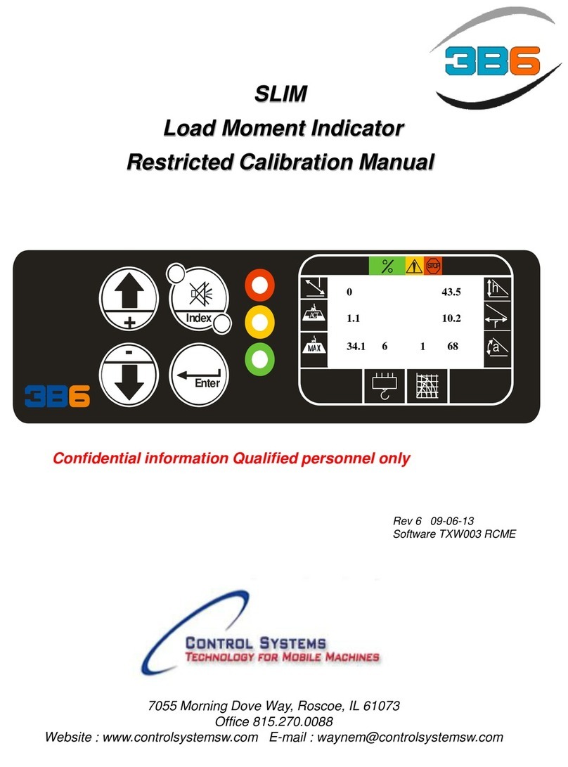 Control Systems 3B6 SLIM Calibration manual