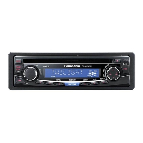 Panasonic CQC1303U - AUTO RADIO/CD DECK User manual