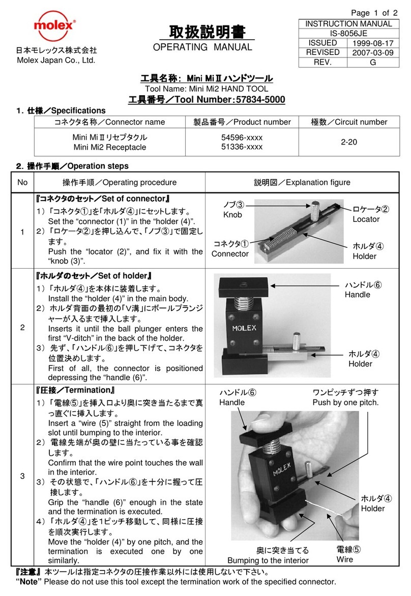 molex 57834-5000 User manual
