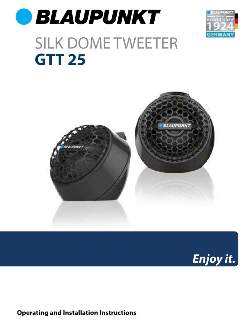 Blaupunkt GTT 25 Operating and installation instructions