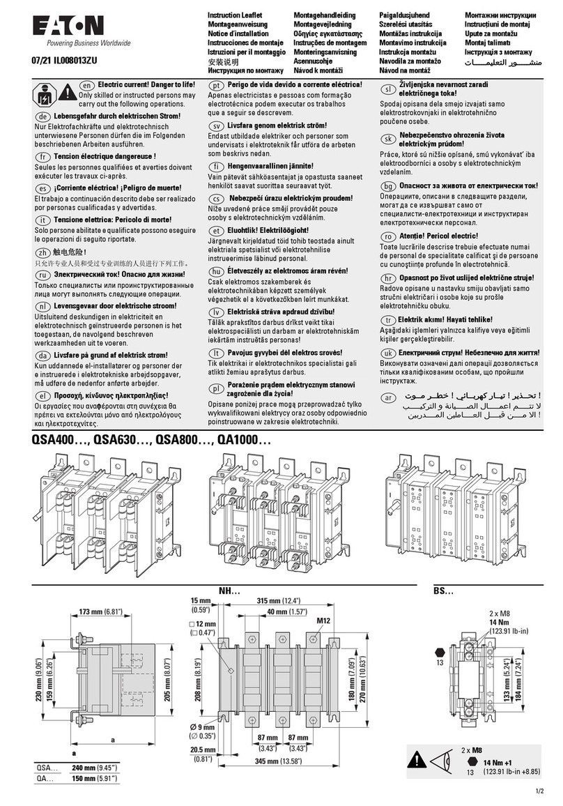 Eaton QSA400 Series Manual Eaton QSA400 Series Manual