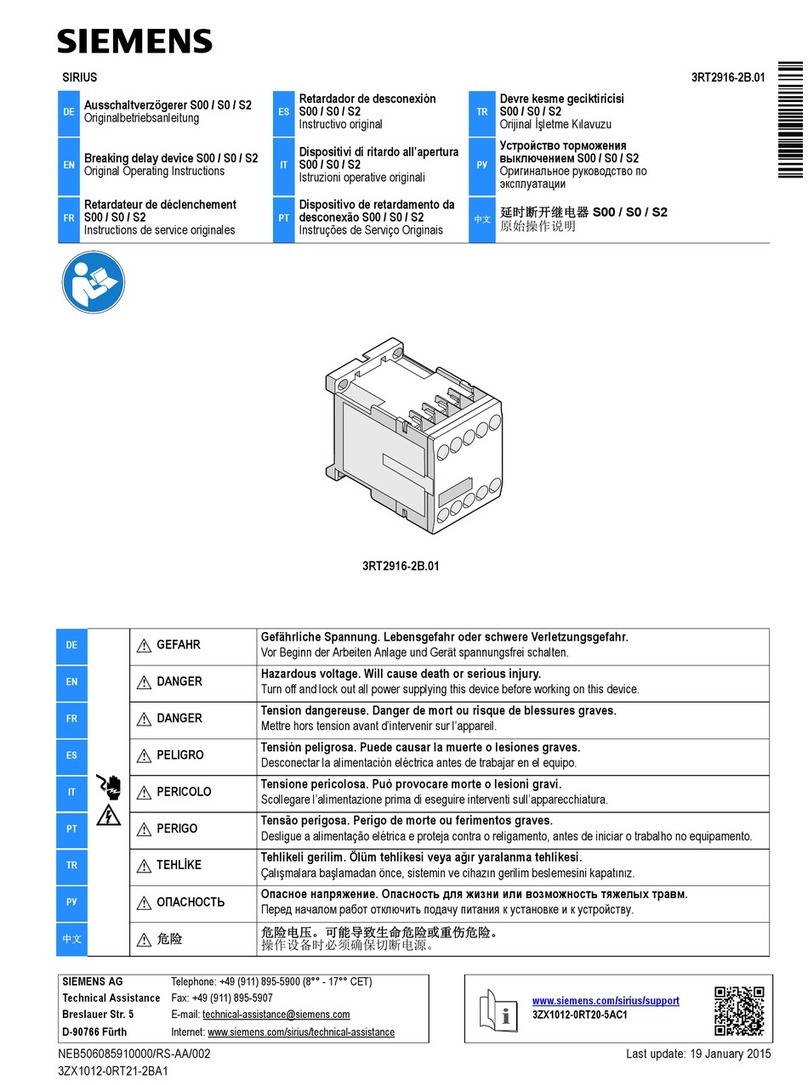 Siemens SIRIUS 3RT2916-2B.01 Original operating instructions