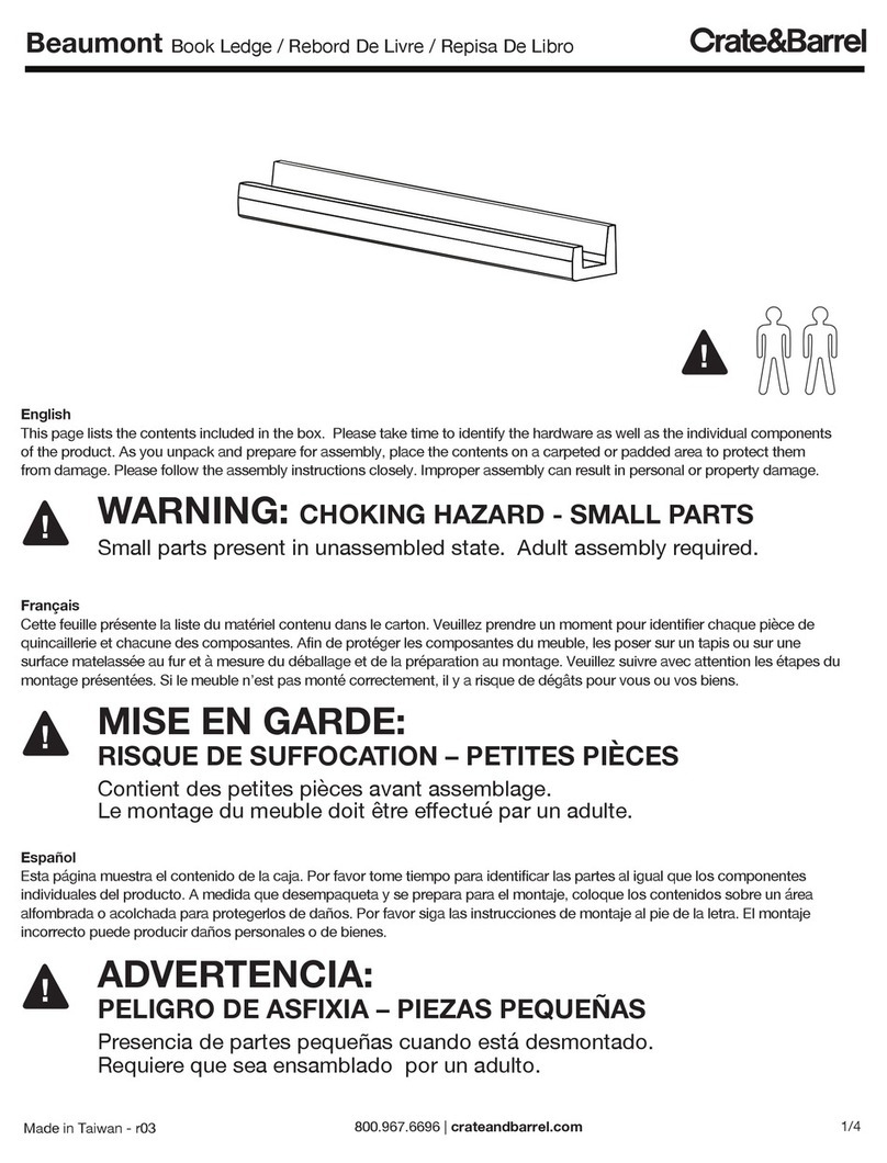 Crate&Barrel Beaumont User manual