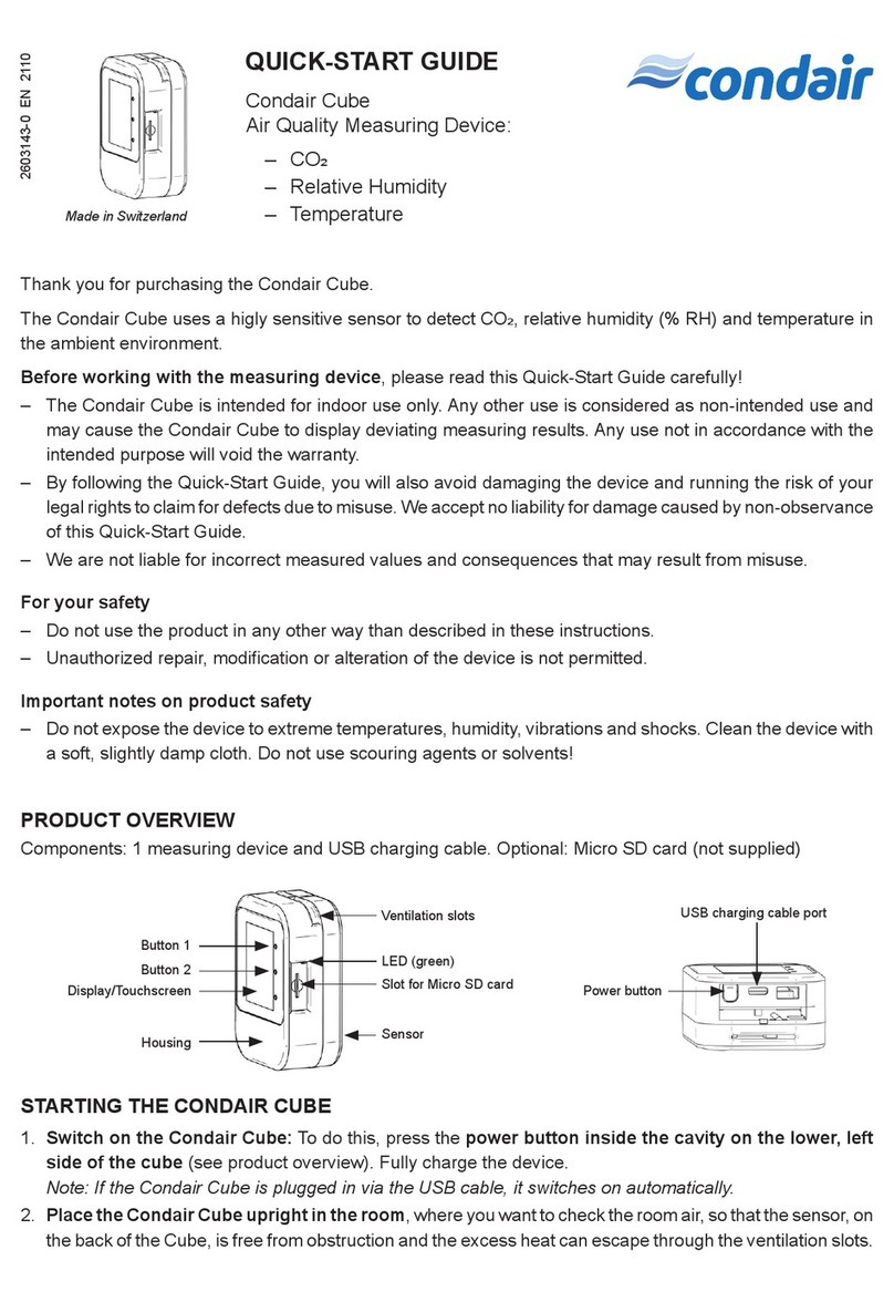Condair Cube quick start guide