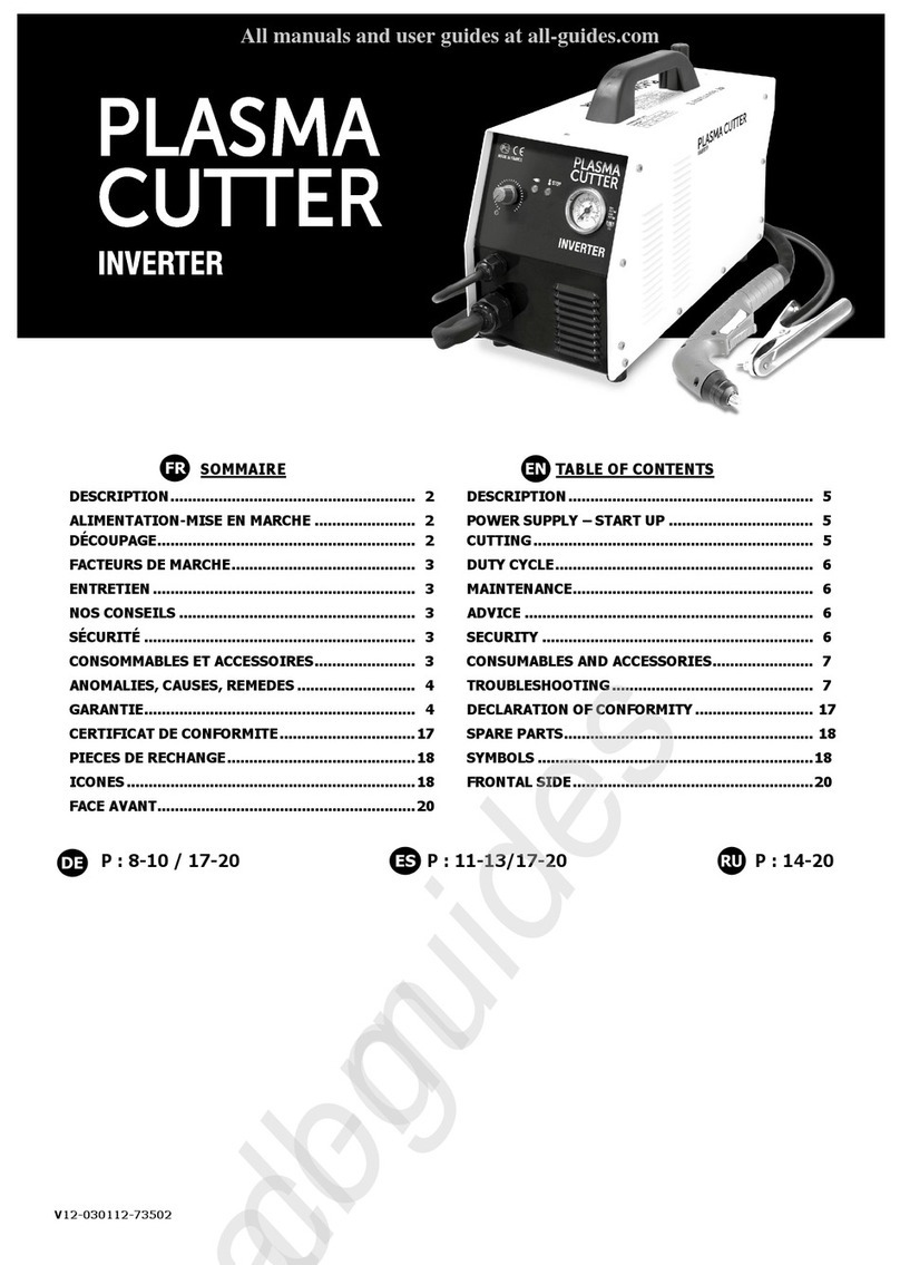 JBDC Plasma Cutter 20 A manual