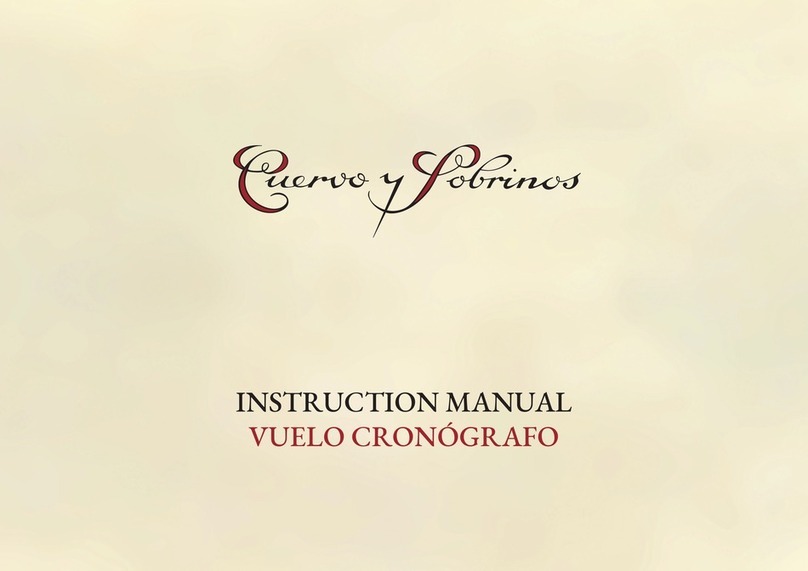 Cuervo y Sobrinos VUELO CRONOGRAFO instruction manual