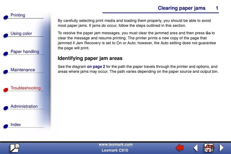 Lexmark C910 Finisher User manual