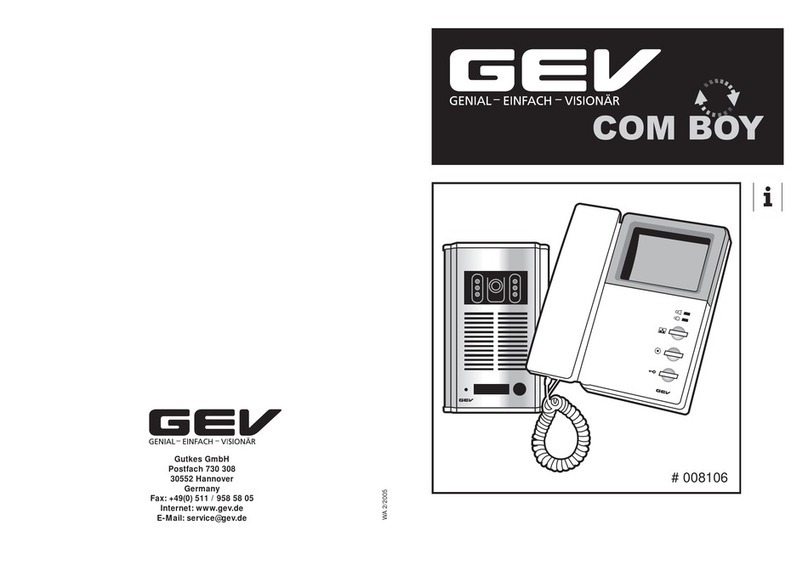 GEV COM BOY CVC 8106 User manual