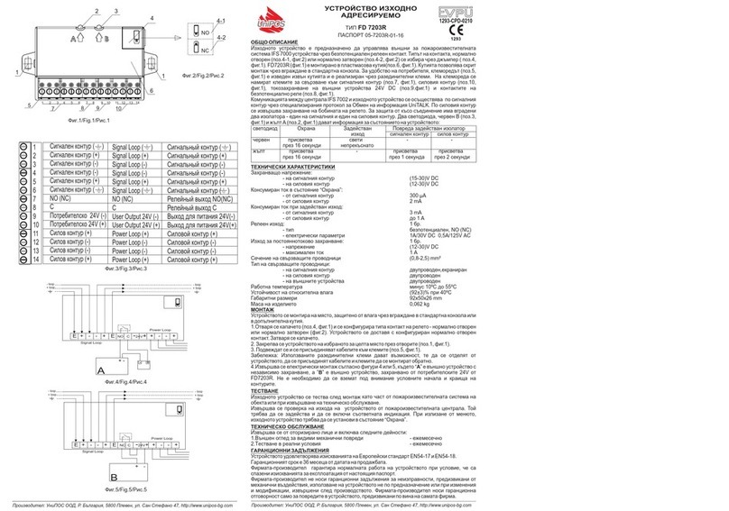 UniPOS EVPTU FD 7203R User manual