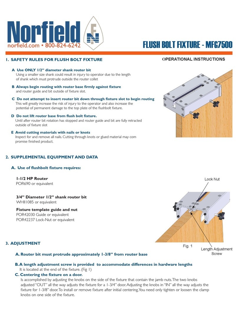Norfield MFG7500 Operational instructions