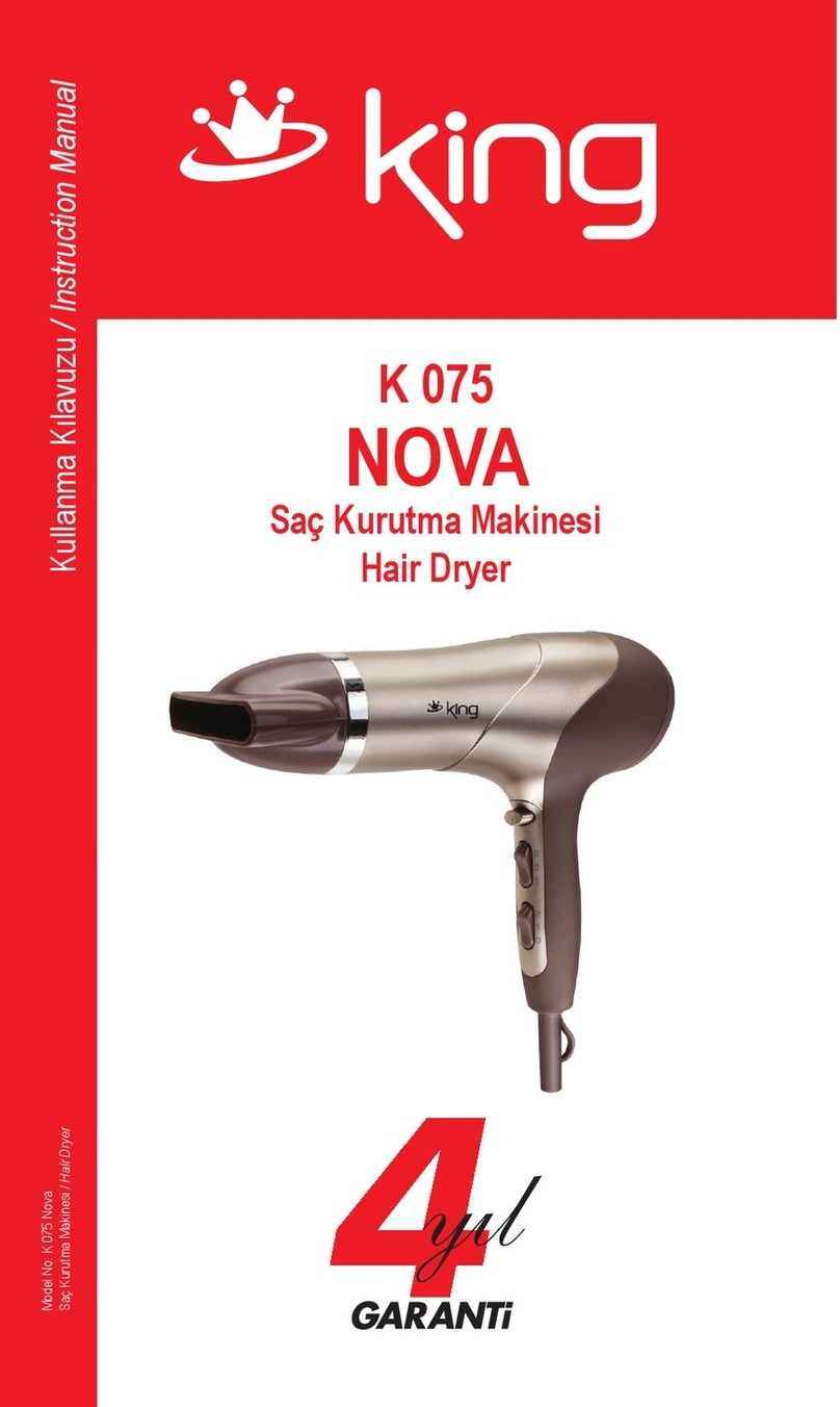 KING NOVA K 075 instruction manual