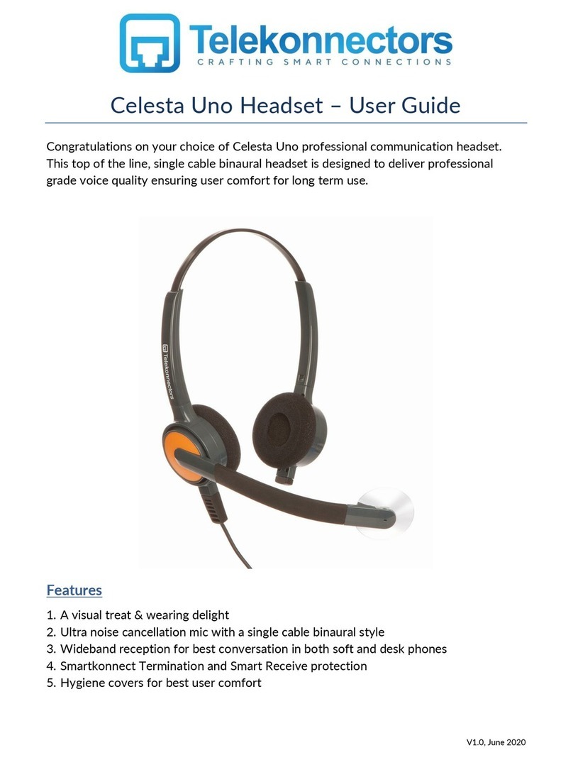 Telekonnectors Celesta Uno User manual