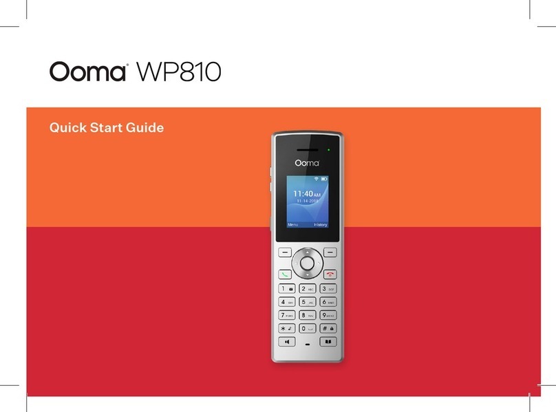 ooma WP810 quick start guide