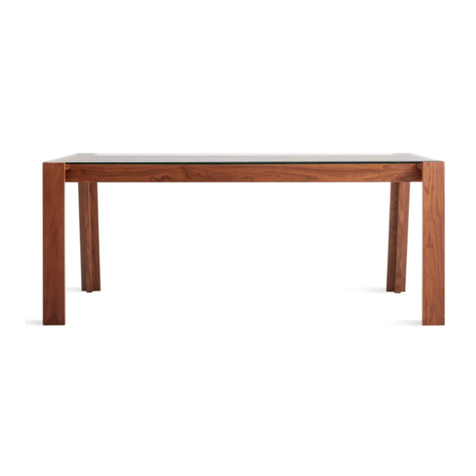 BluDot Lake 72" Dining Table Quick start guide
