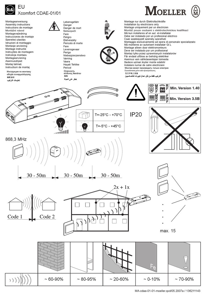 F&G MOELLER Xcomfort CDAE-01/01 User manual