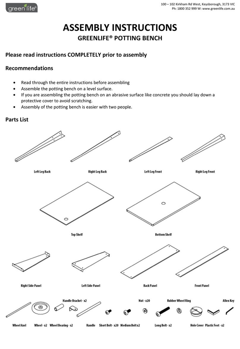 Greenlife GLPBSG Assembly instructions