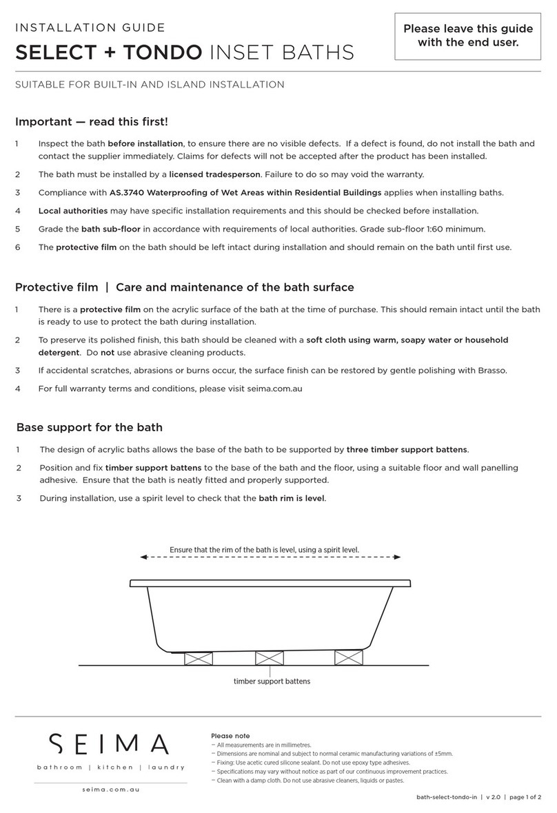 Seima TONDO INSET installation guide