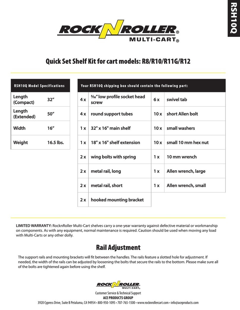 Rock-N-Roller Multi-Cart RSH10Q User manual