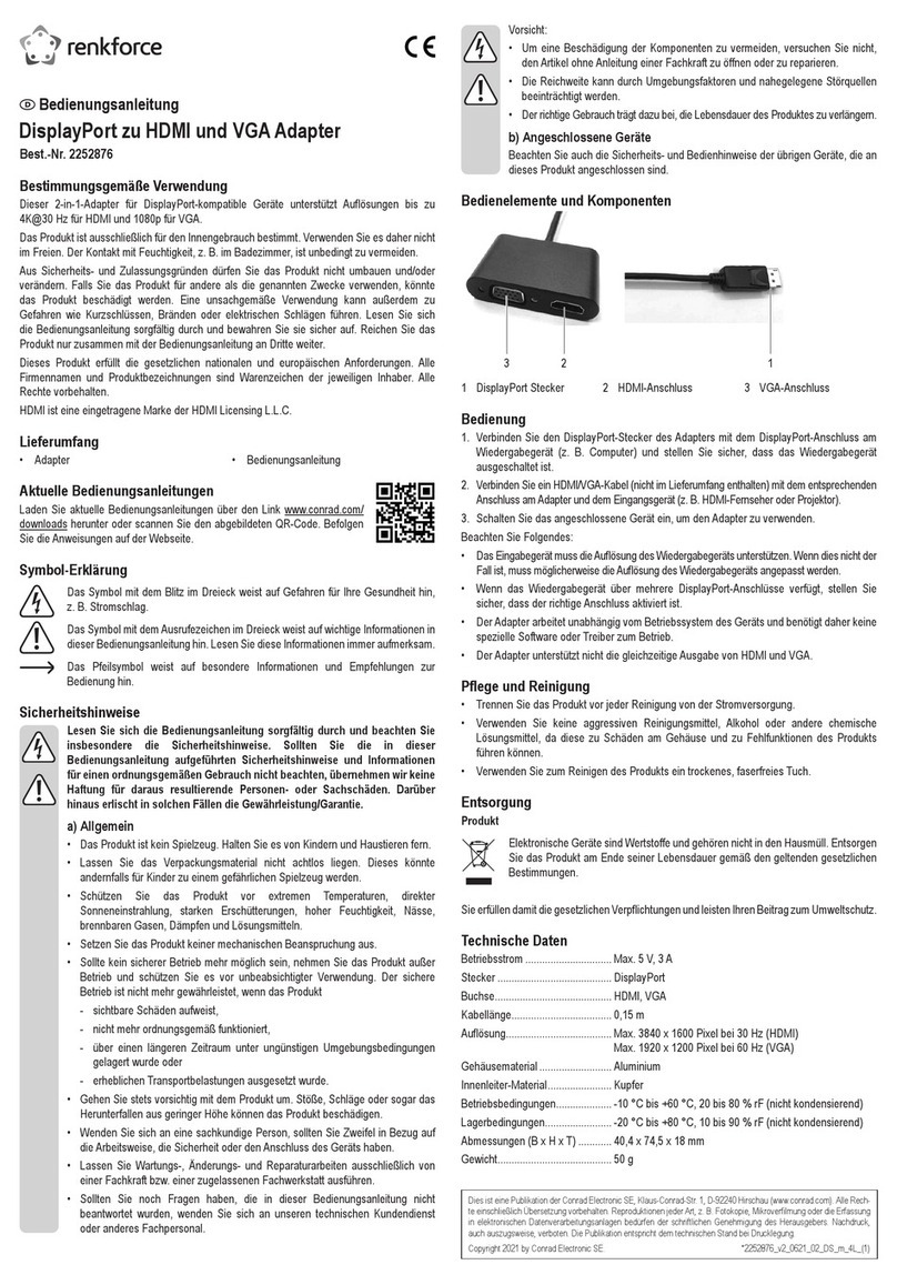 Renkforce RF-4505752 User manual