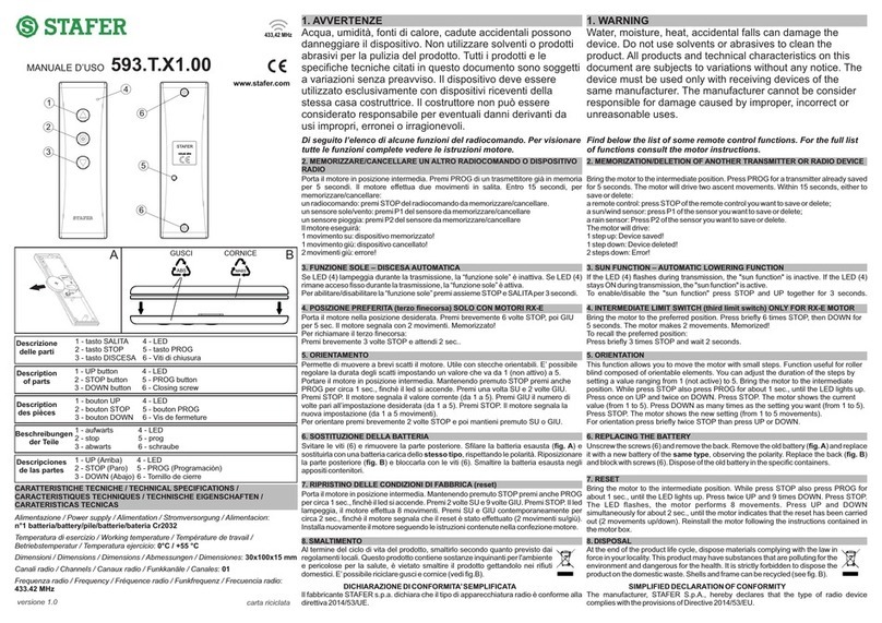 Stafer 593.T.X1.00 quick start guide