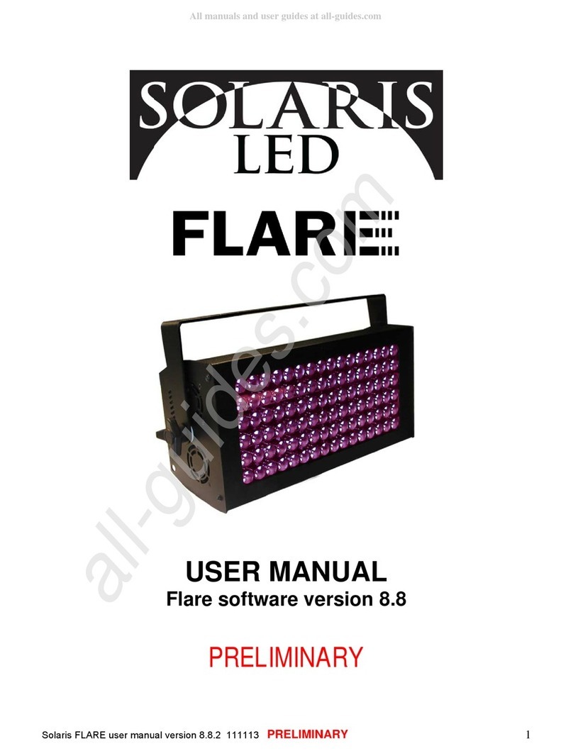 Solaris LED Flare user manual Solaris LED Flare user manual
