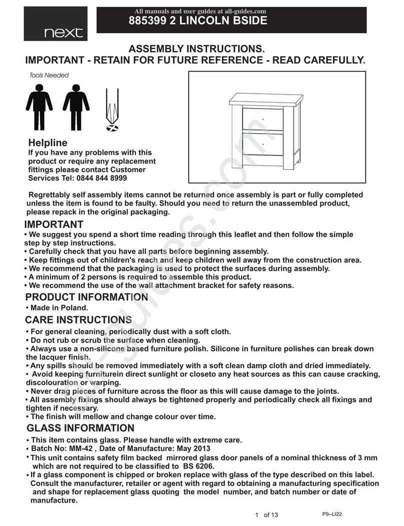 Next 2 Lincoln Bside 885399 User manual Next 2 Lincoln Bside 885399 User manual