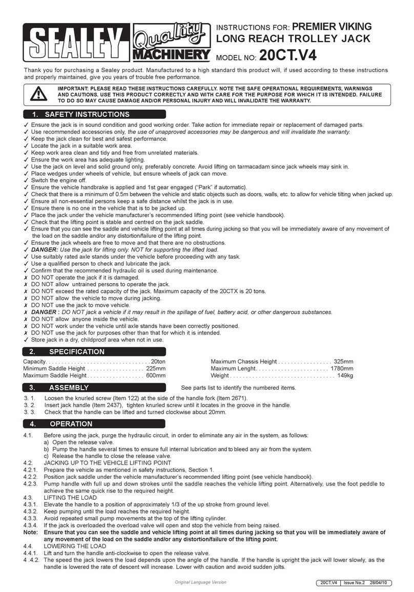 Sealey 20CT.V4 User manual